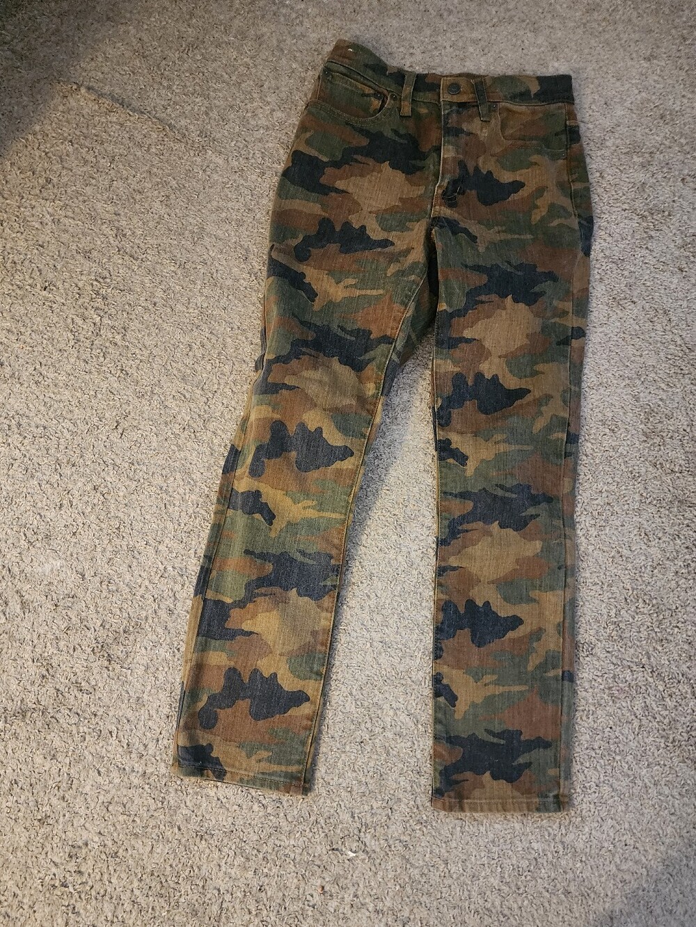 Madewell Camo Pants in Green, Brown, Black